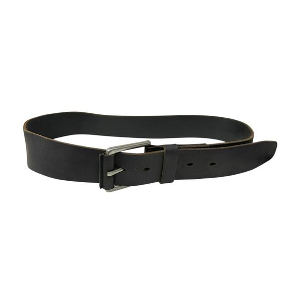 Timberland Men’s Brown‎ Nickel Buckle Leather Belt Size 32 Great Condition - Picture 1 of 6